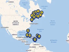 Mapa plavby