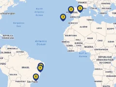 Mapa plavby