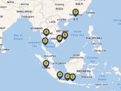 Mapa plavby