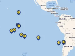 Mapa plavby