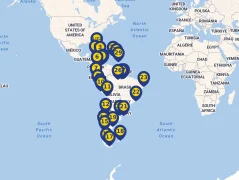 Mapa plavby