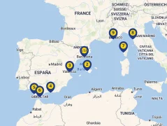 Mapa plavby