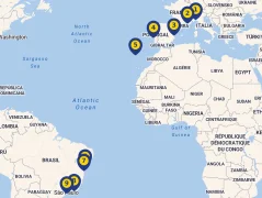 Mapa plavby