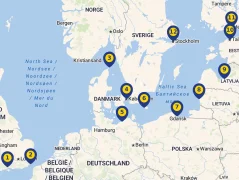 Mapa plavby