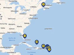 Mapa plavby