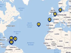 Mapa plavby