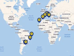 Mapa plavby