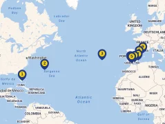 Mapa plavby