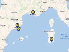 Mapa plavby
