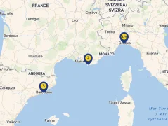 Mapa plavby